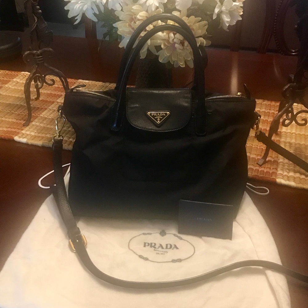 Prada Nylon/Leather Bag